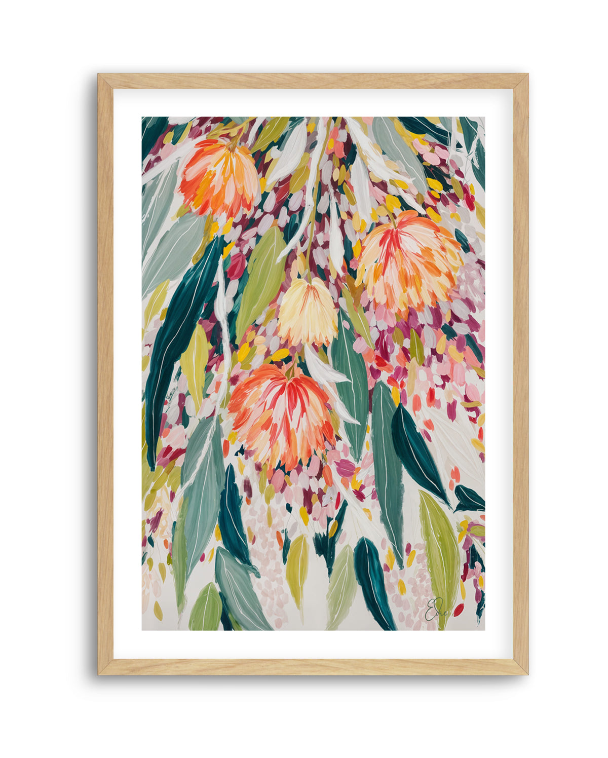 Vibrant Floral Cascade by Edie | Art Print