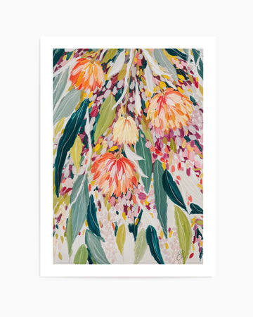 Vibrant Floral Cascade by Edie | Art Print