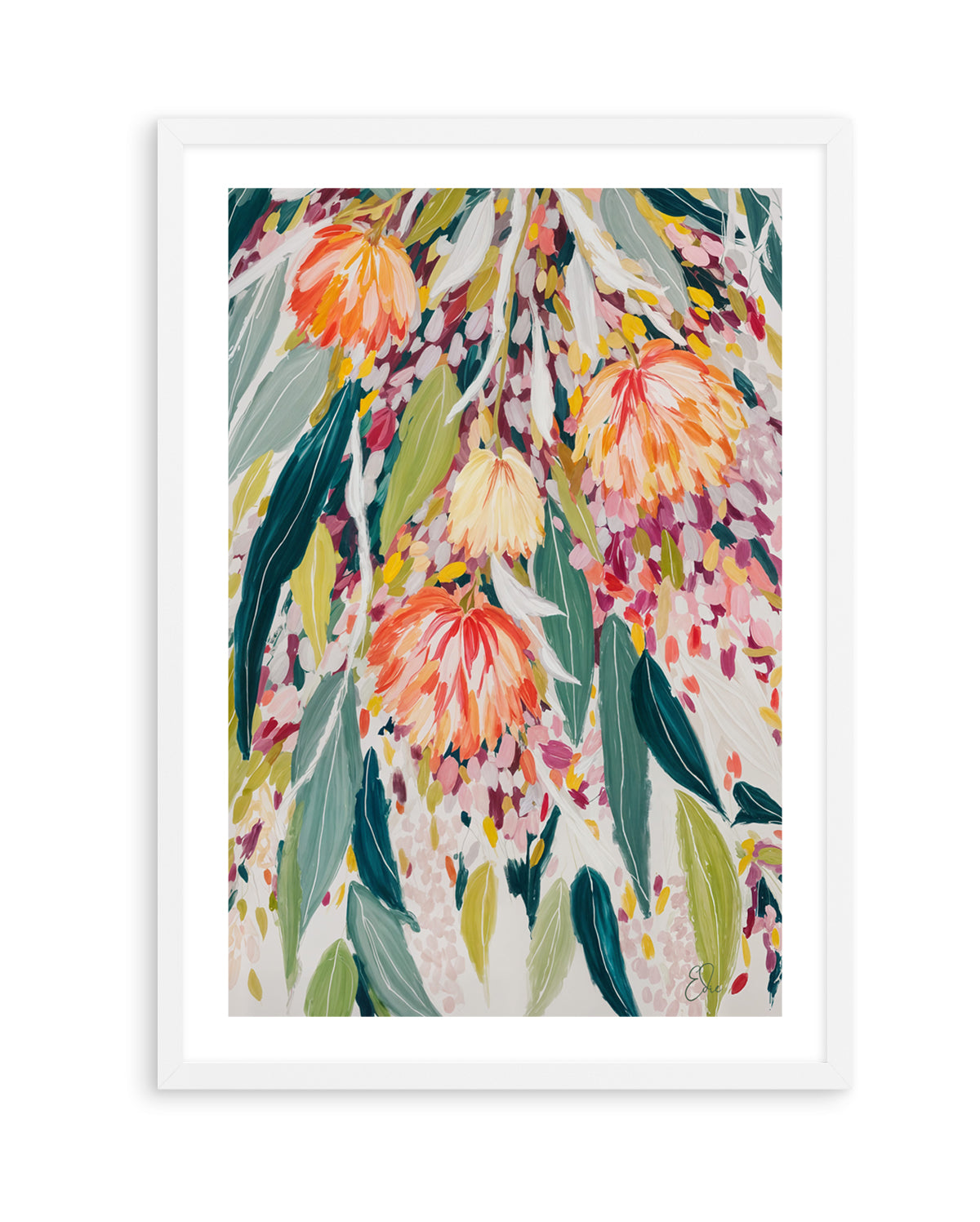 Vibrant Floral Cascade by Edie | Art Print