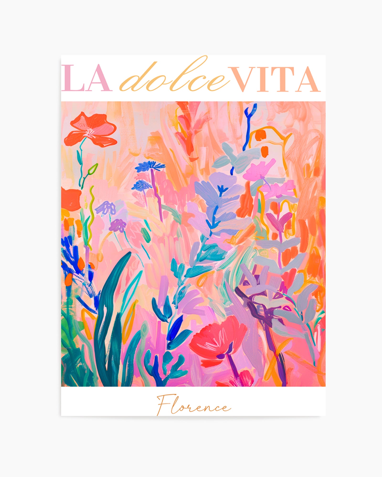 Vibrant Floral Garden by Mathieu Jeuf | Art Print