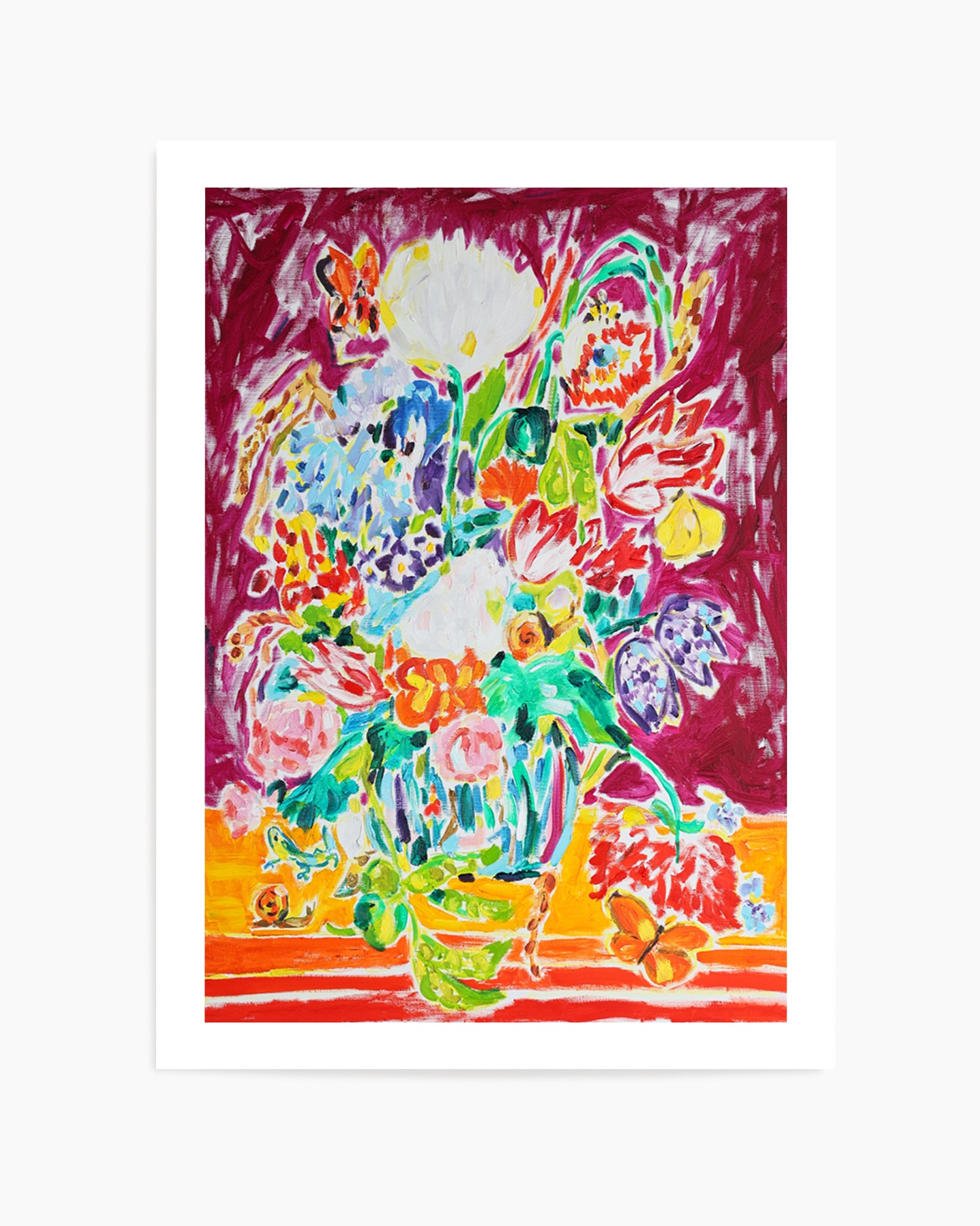 Vibrant Floral Still Life by Tamara Jare | Art Print