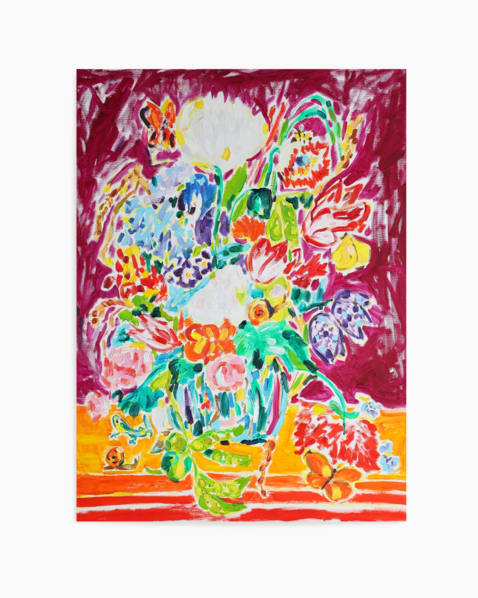 Vibrant Floral Still Life by Tamara Jare | Art Print