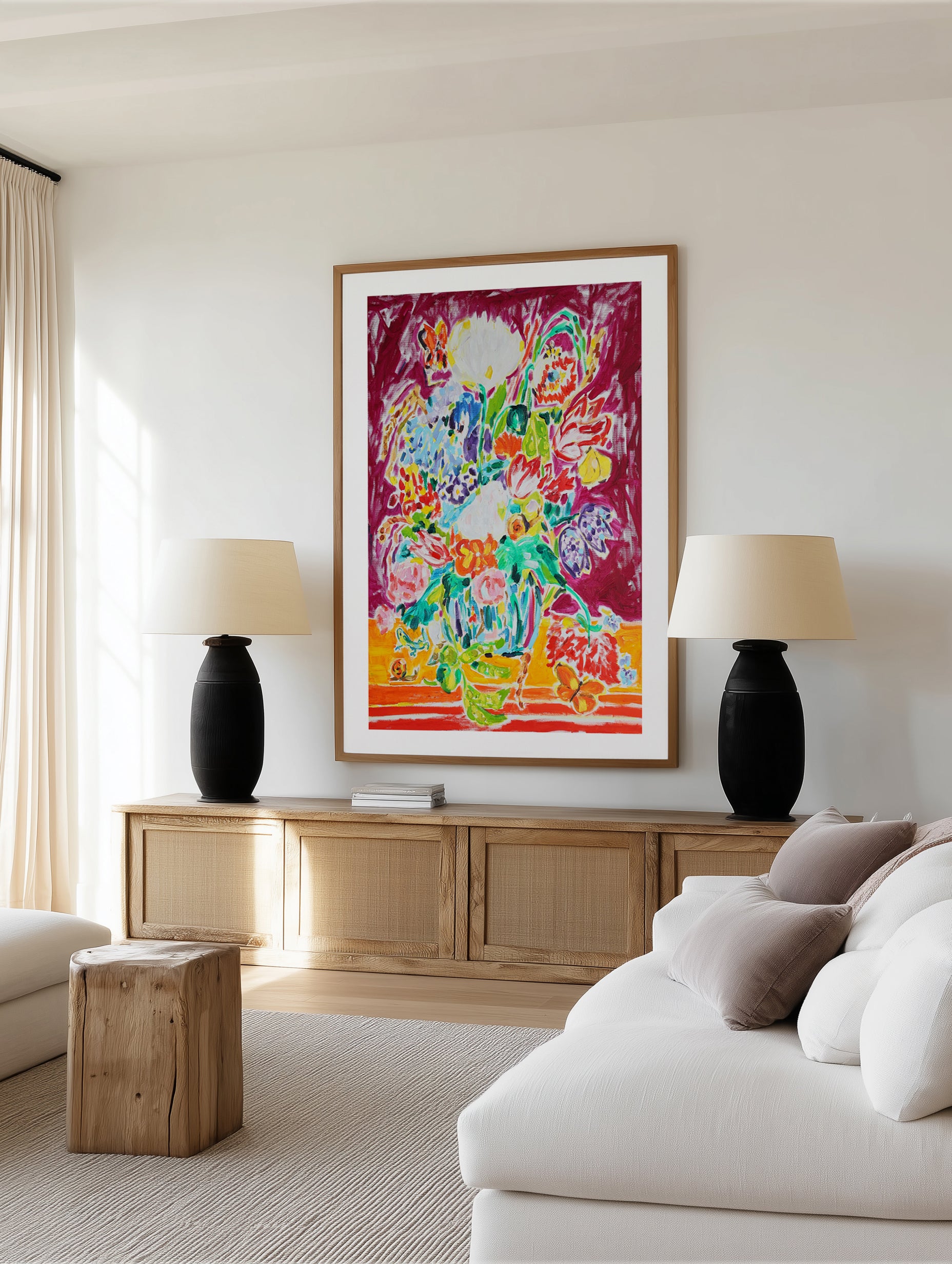 Vibrant Floral Still Life by Tamara Jare | Art Print