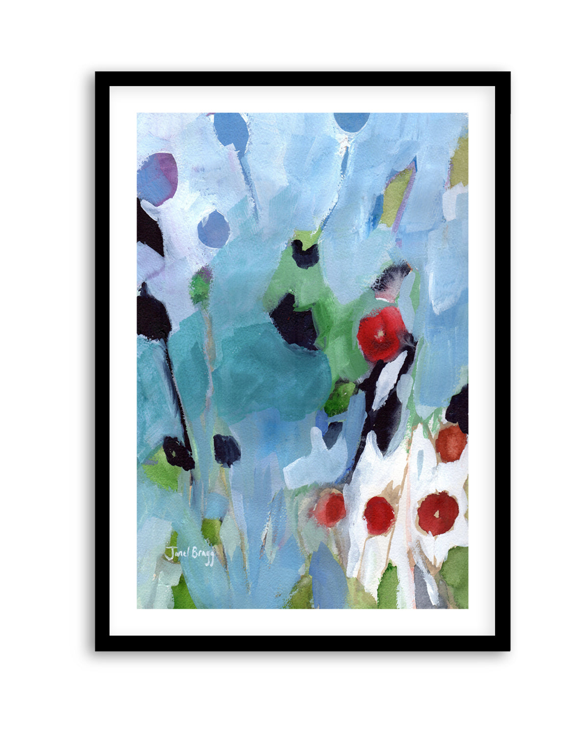 Vibrant Garden Abstract by Janel Bragg | Art Print
