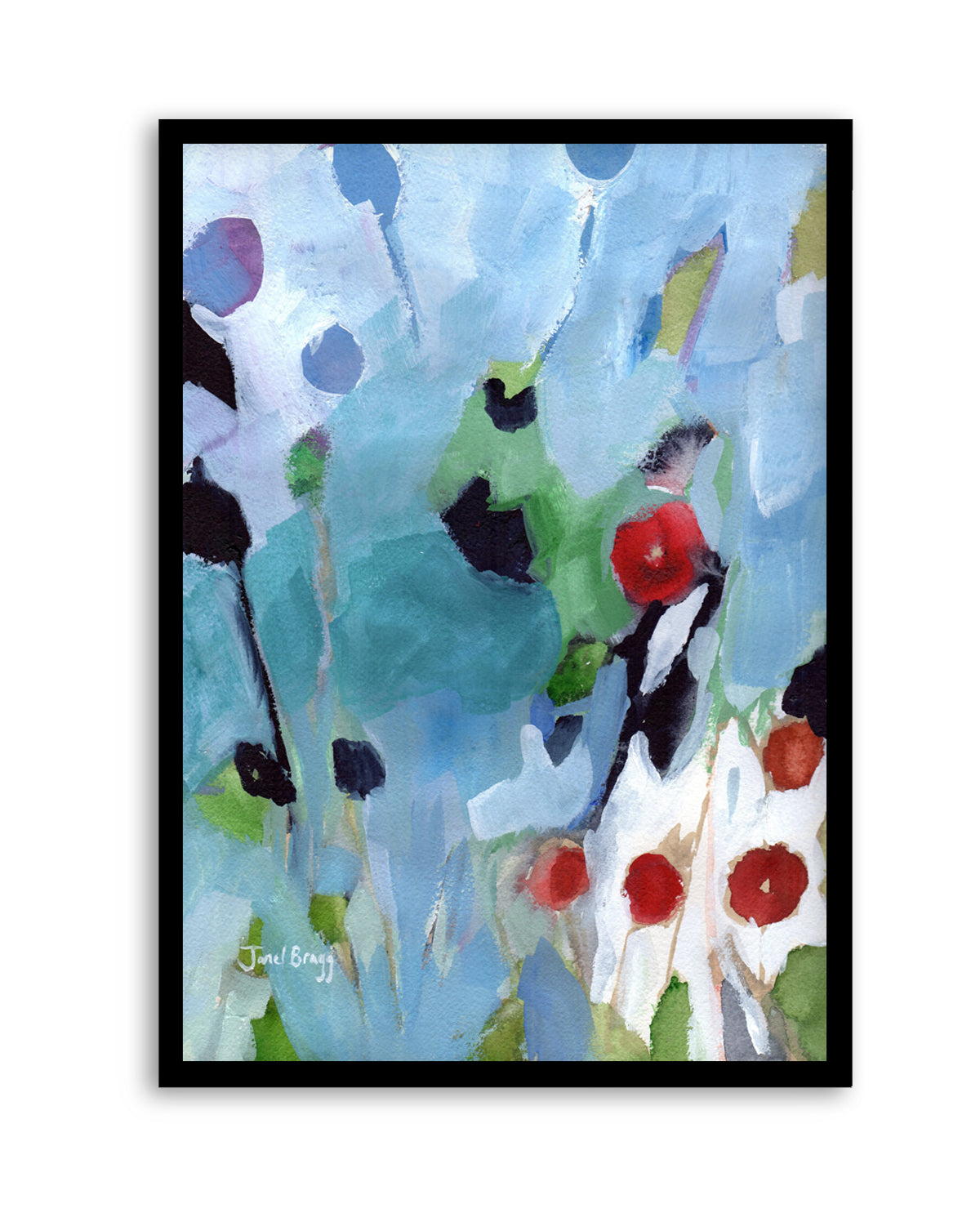 Vibrant Garden Abstract by Janel Bragg | Art Print
