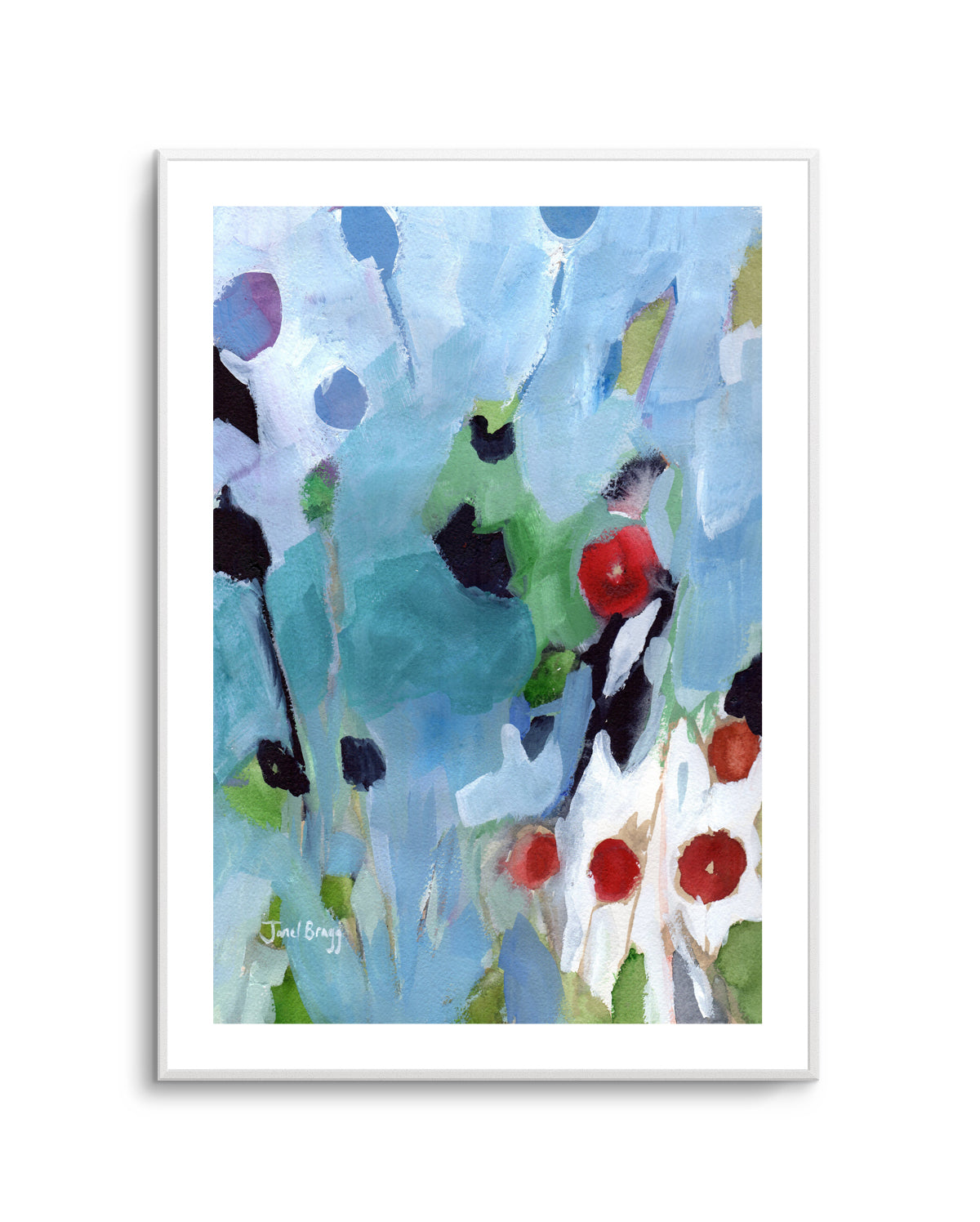 Vibrant Garden Abstract by Janel Bragg | Art Print