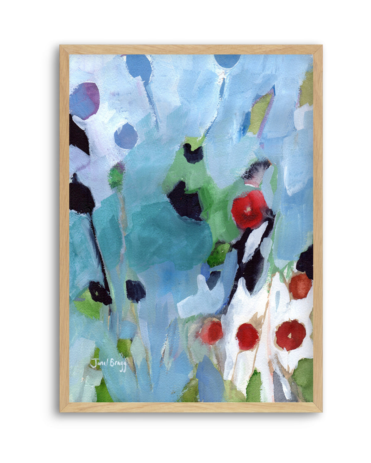 Vibrant Garden Abstract by Janel Bragg | Art Print