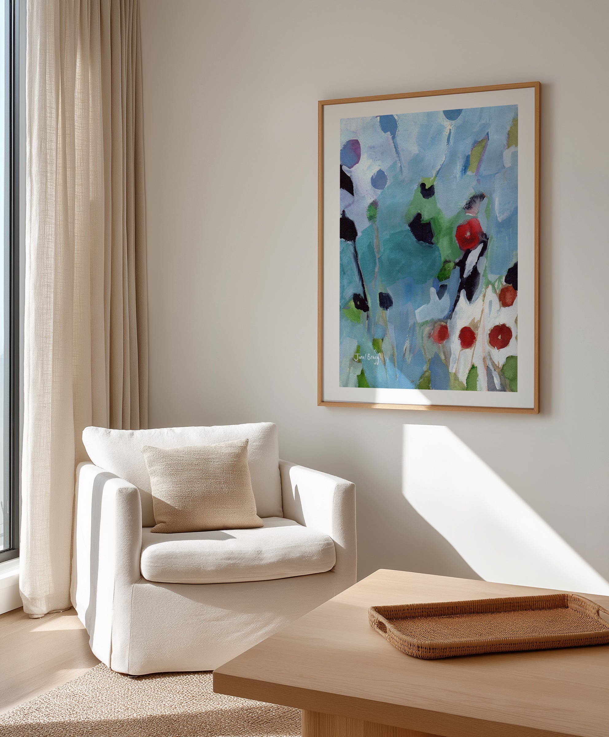 Vibrant Garden Abstract by Janel Bragg | Art Print