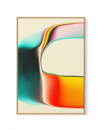 Vibrant Gradient Flow by Jazzberry Blue | Framed Canvas Wall Art