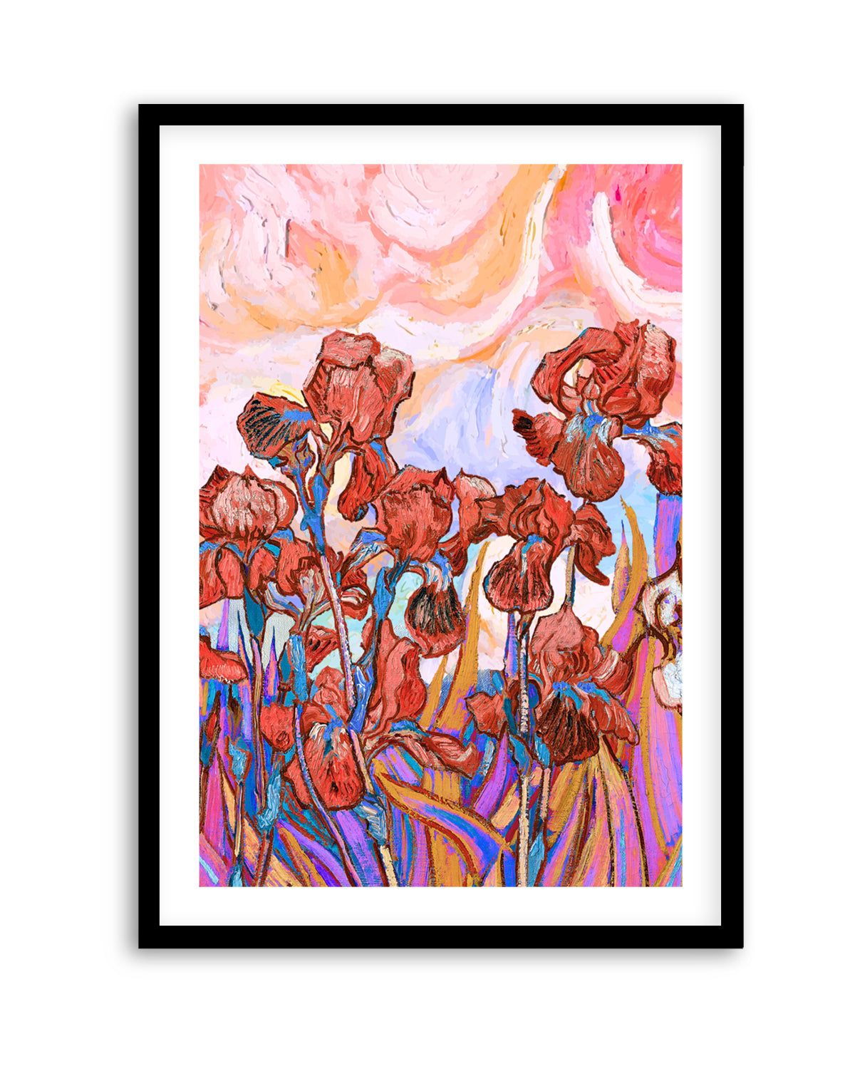 Vibrant Iris Field by Mathieu Jeuf | Art Print