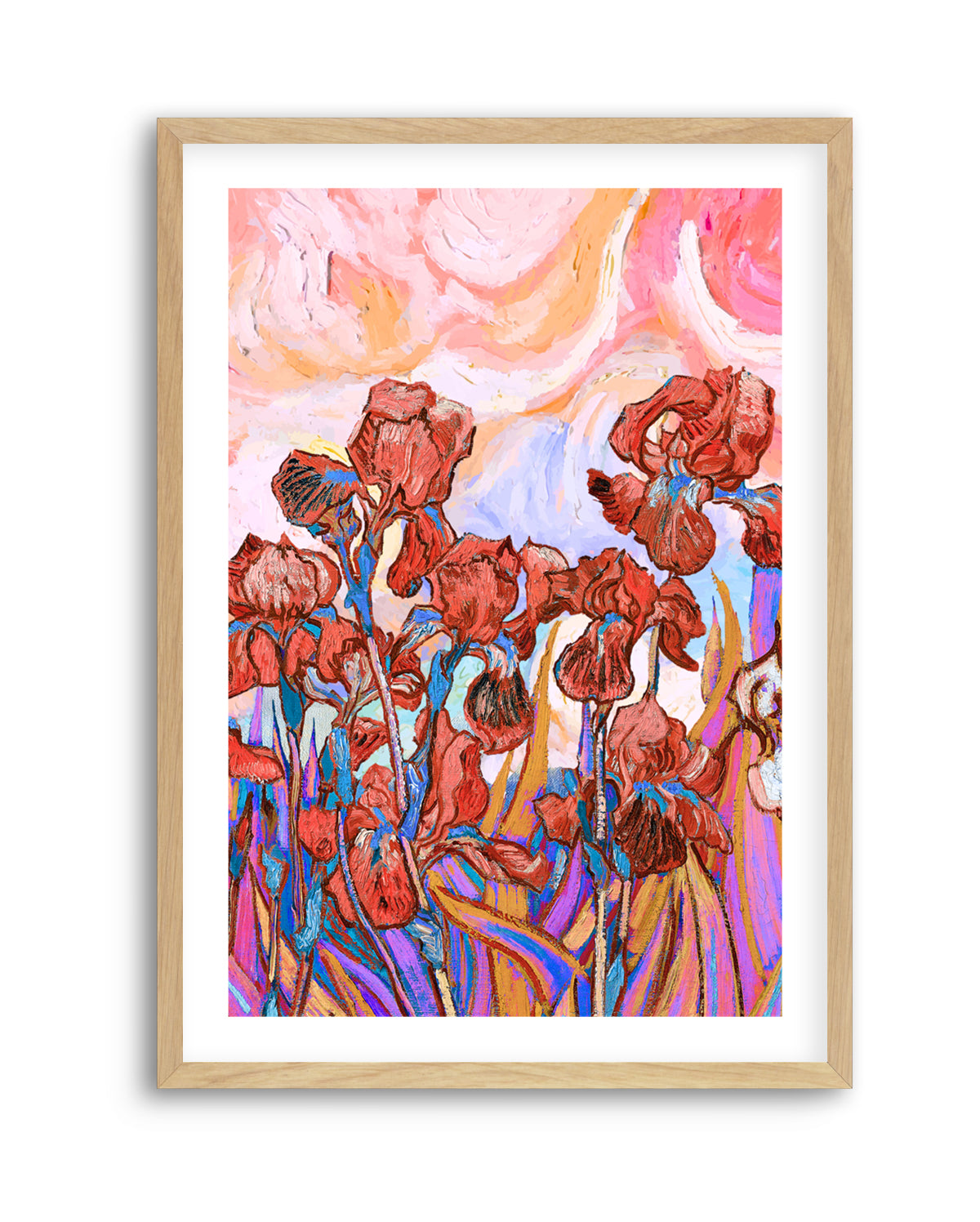 Vibrant Iris Field by Mathieu Jeuf | Art Print