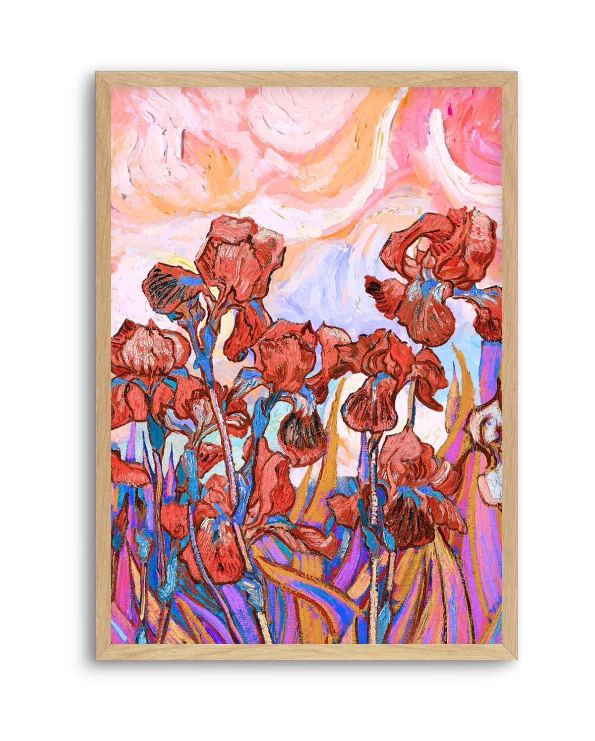 Vibrant Iris Field by Mathieu Jeuf | Art Print