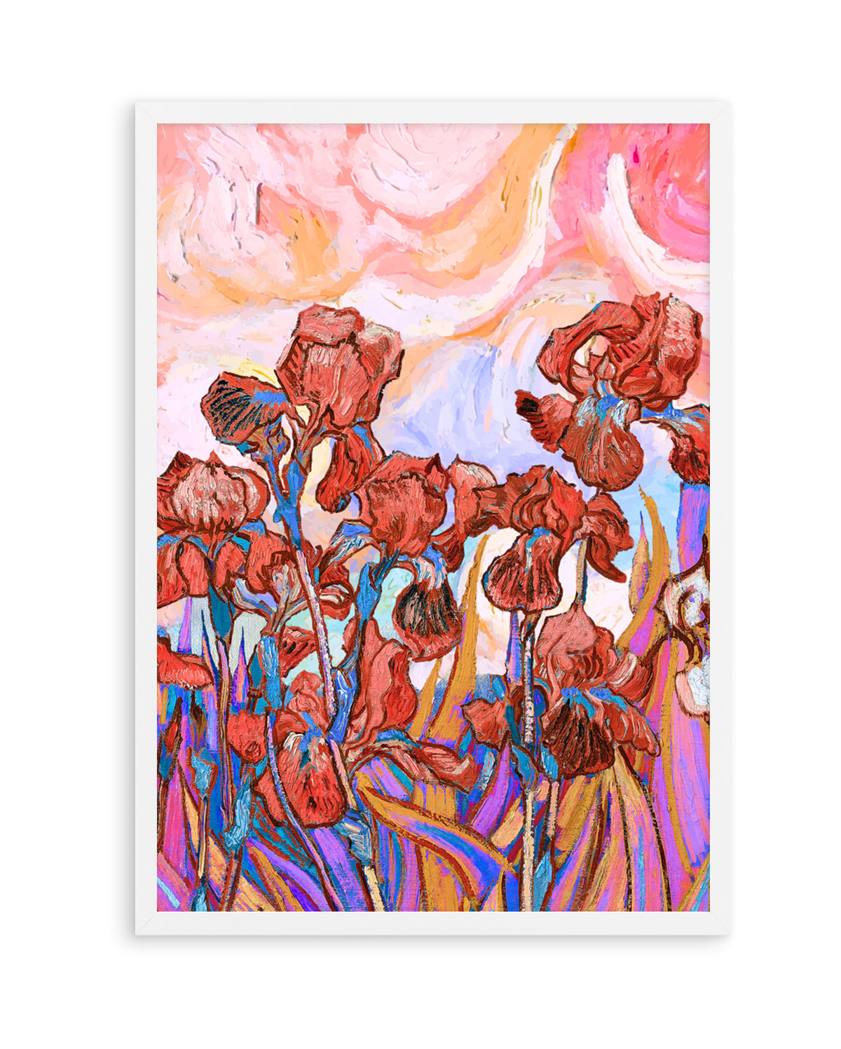 Vibrant Iris Field by Mathieu Jeuf | Art Print