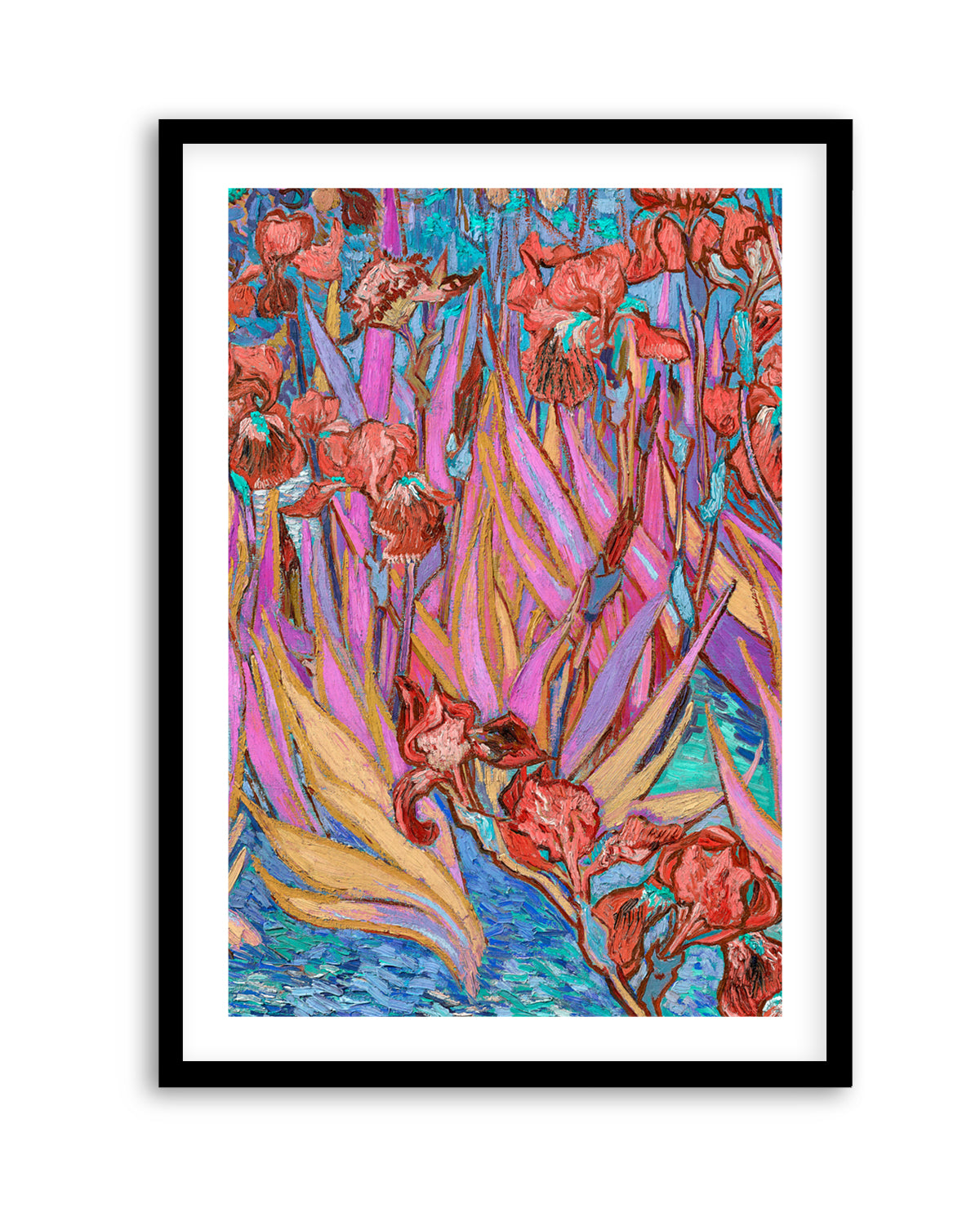 Vibrant Iris Garden by Mathieu Jeuf | Art Print