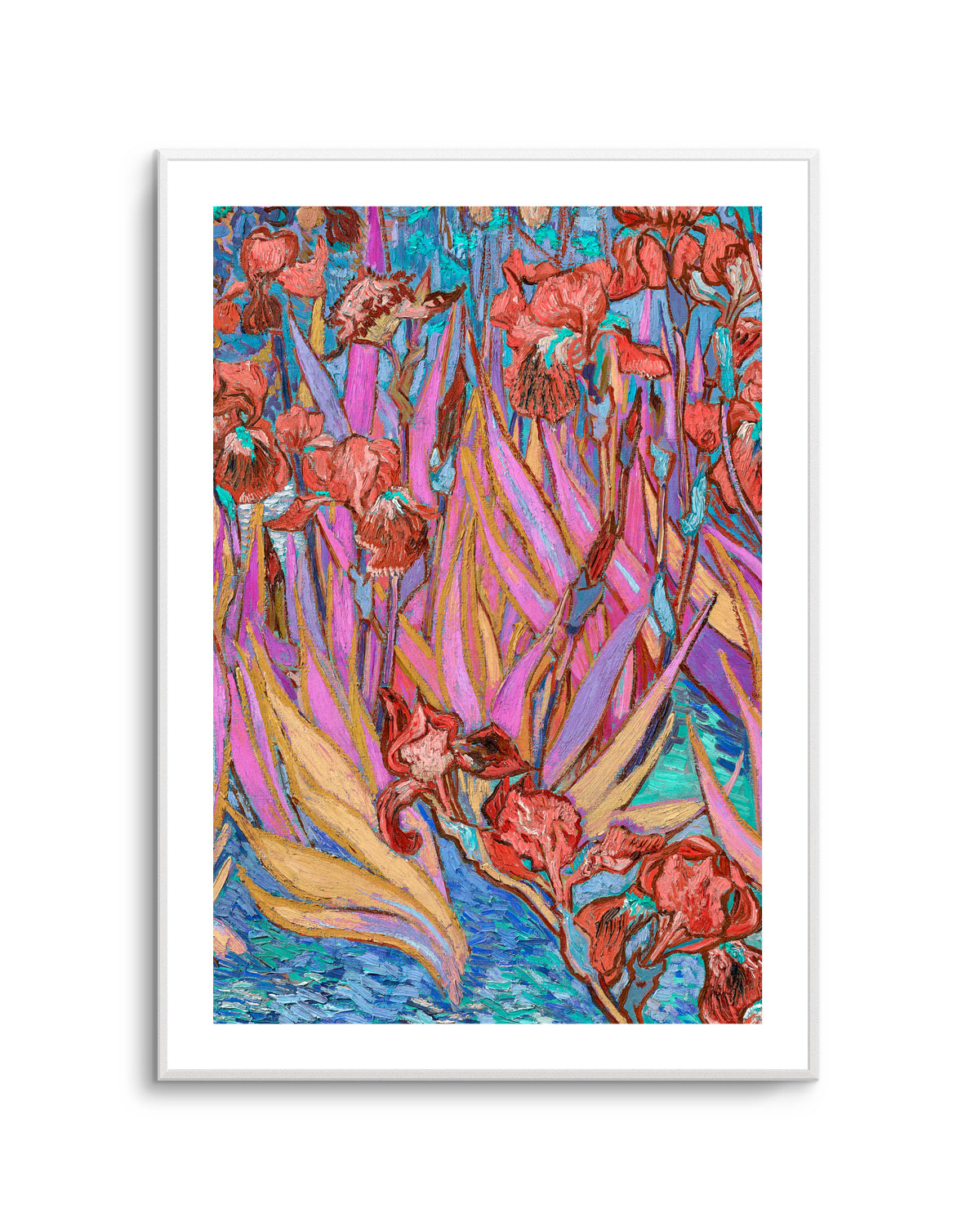 Vibrant Iris Garden by Mathieu Jeuf | Art Print