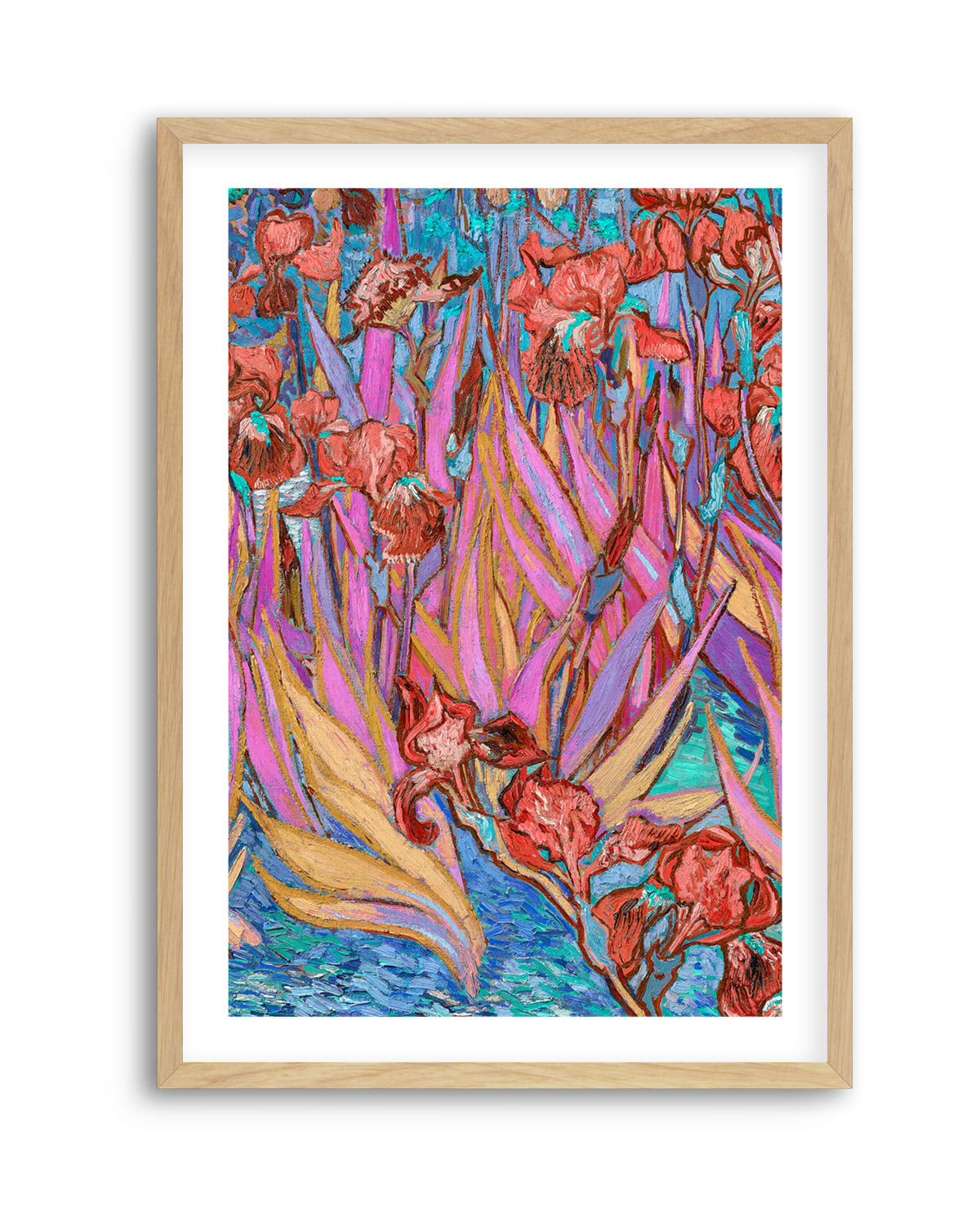 Vibrant Iris Garden by Mathieu Jeuf | Art Print