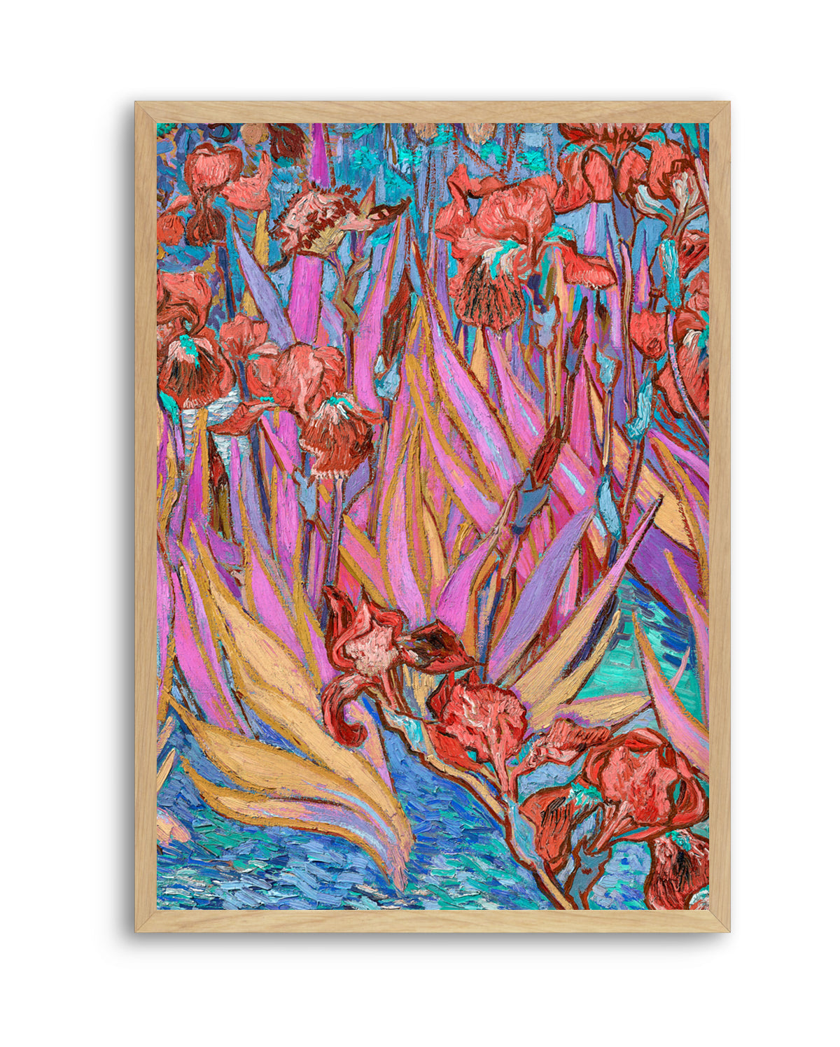 Vibrant Iris Garden by Mathieu Jeuf | Art Print