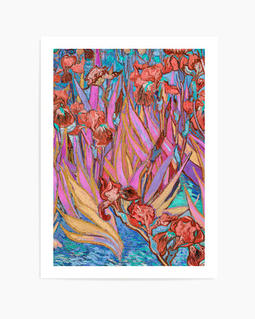 Vibrant Iris Garden by Mathieu Jeuf | Art Print