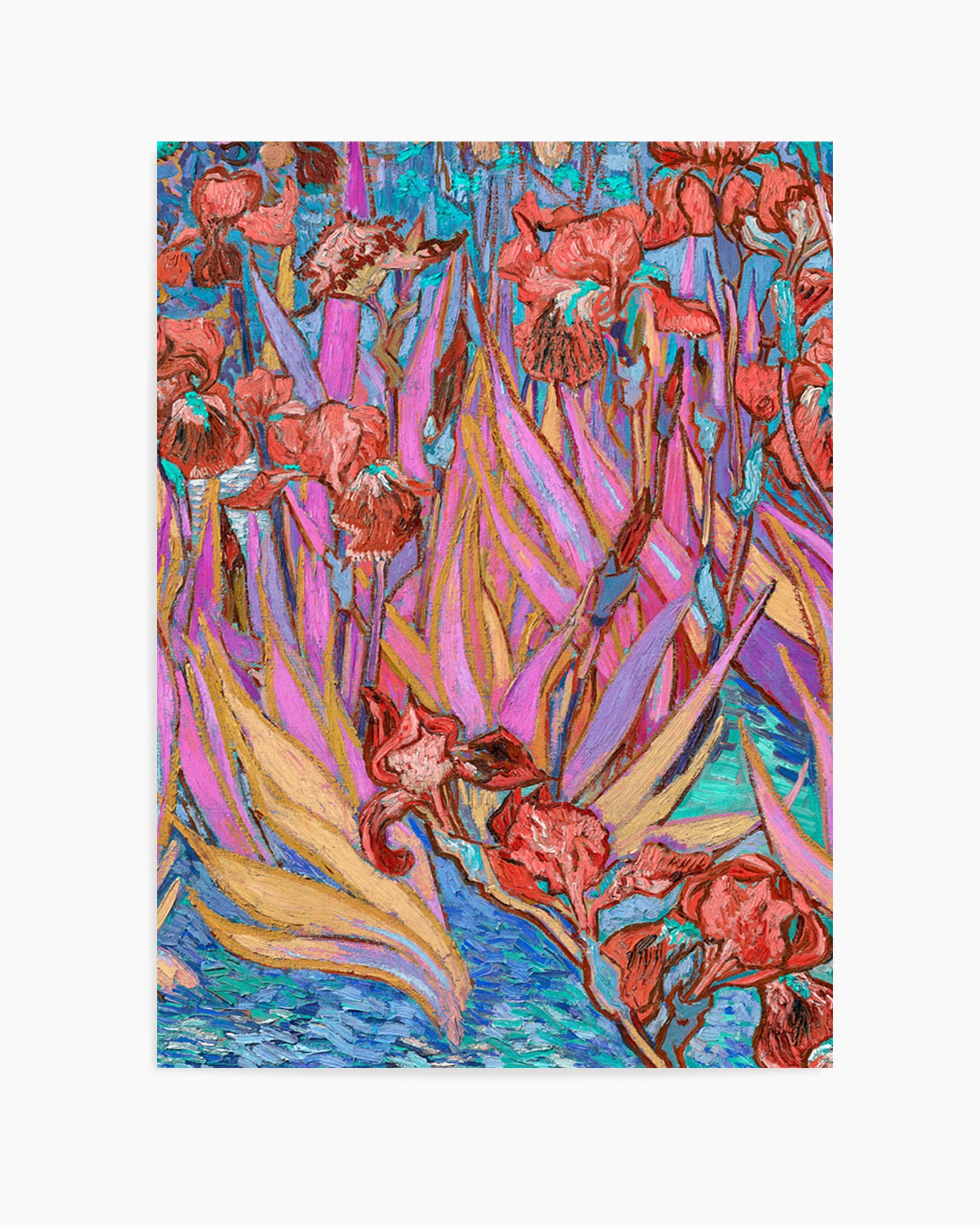 Vibrant Iris Garden by Mathieu Jeuf | Art Print