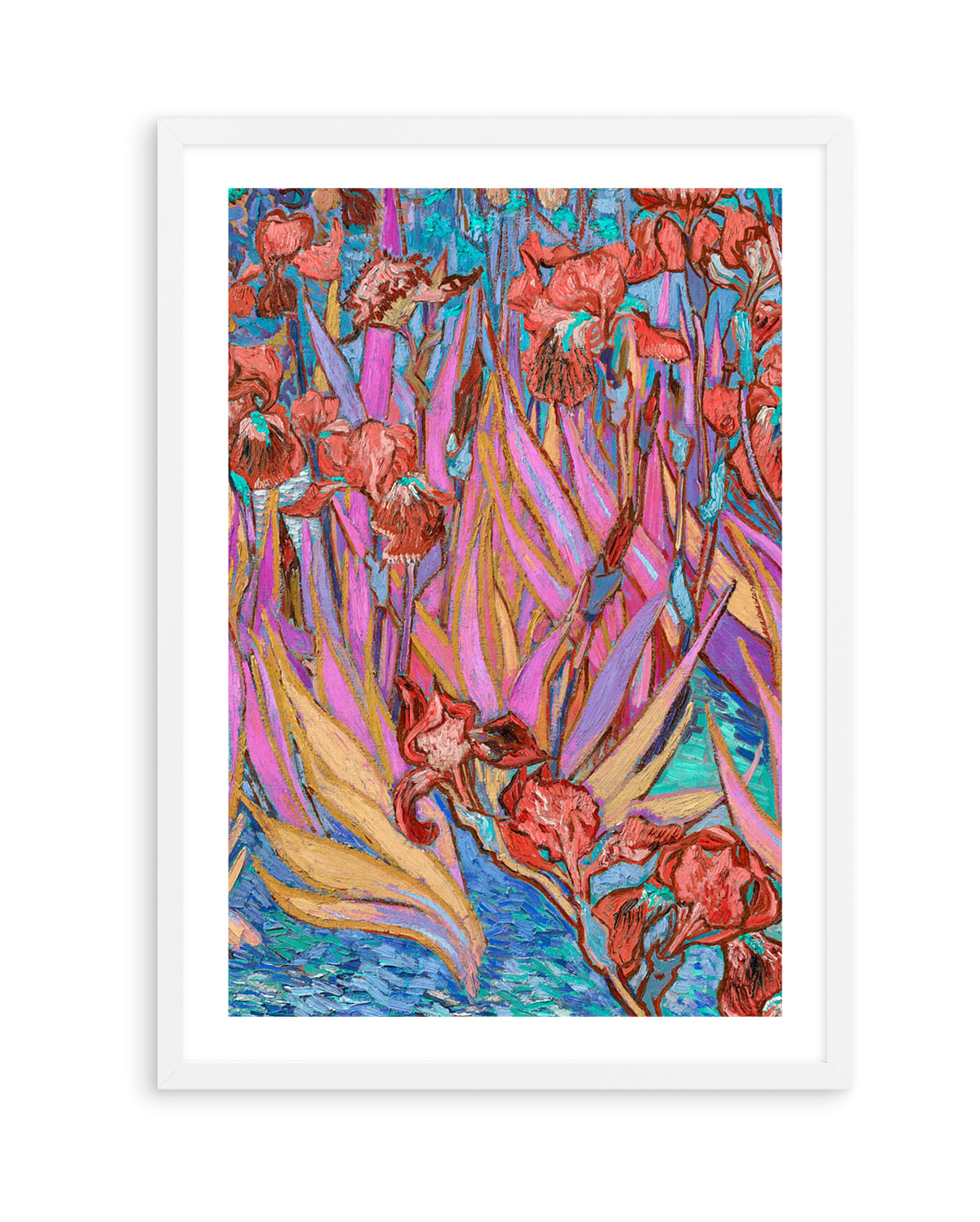 Vibrant Iris Garden by Mathieu Jeuf | Art Print