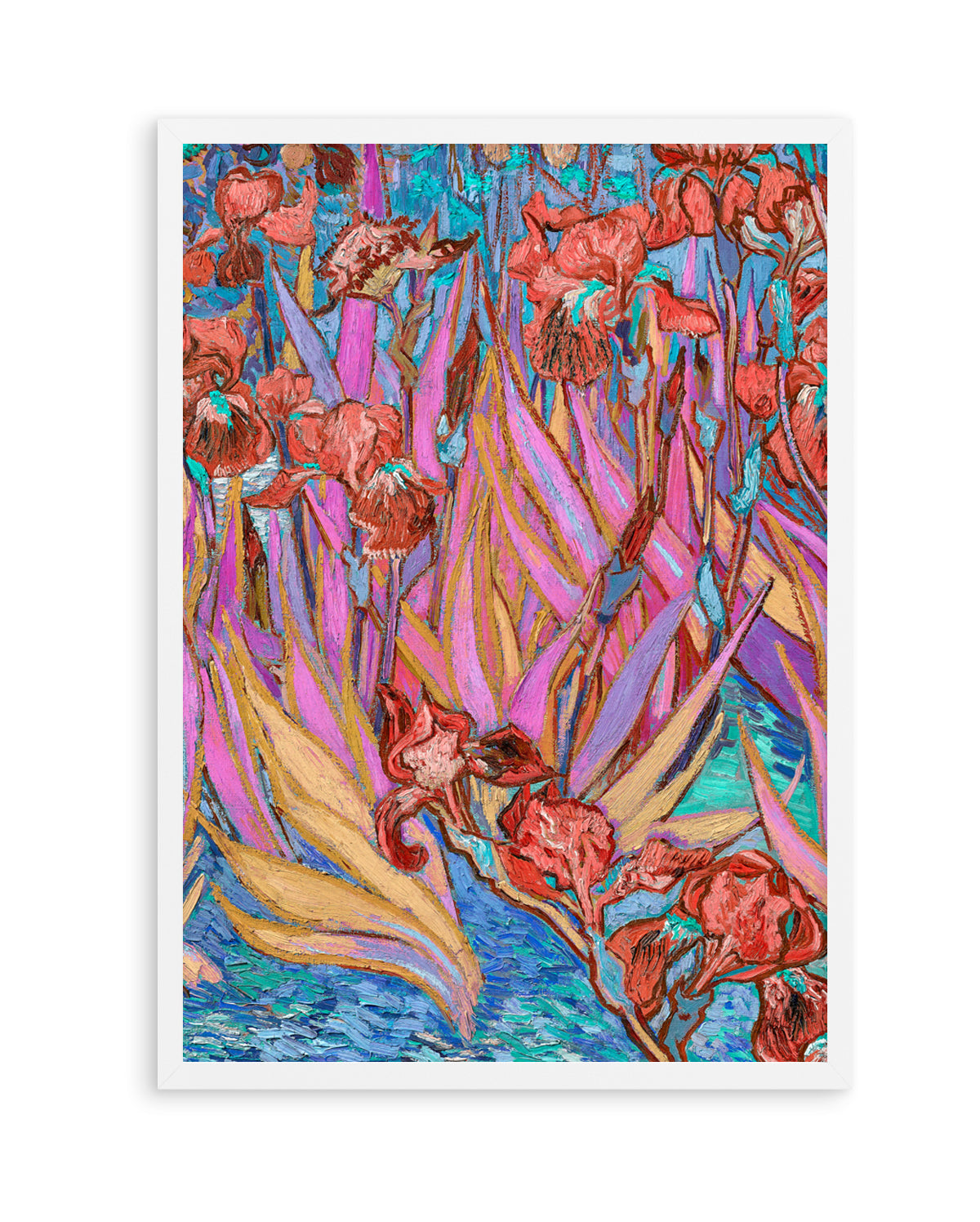 Vibrant Iris Garden by Mathieu Jeuf | Art Print