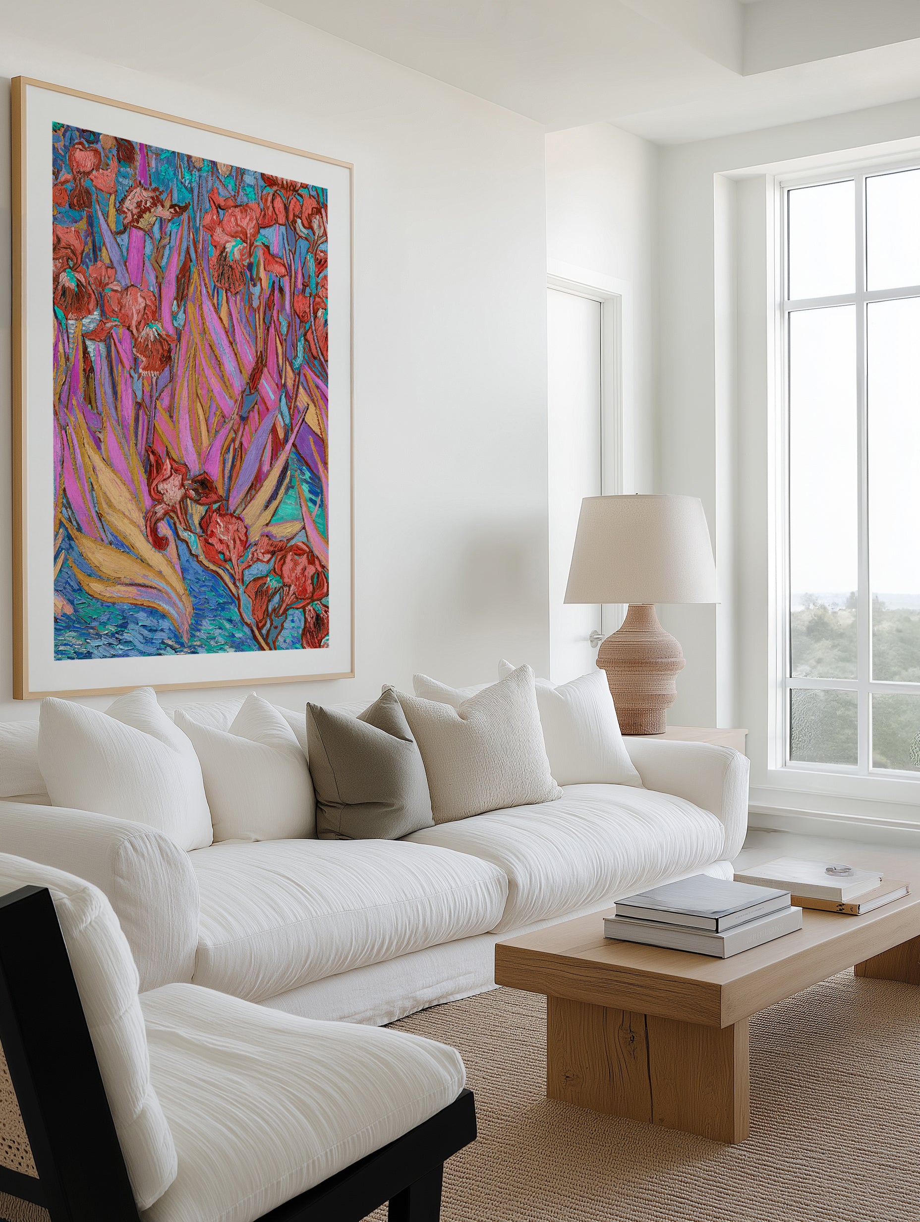 Vibrant Iris Garden by Mathieu Jeuf | Art Print