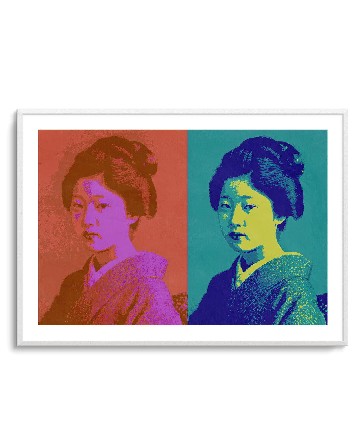 Vibrant Japanese Portrait by Treechild | Art Print
