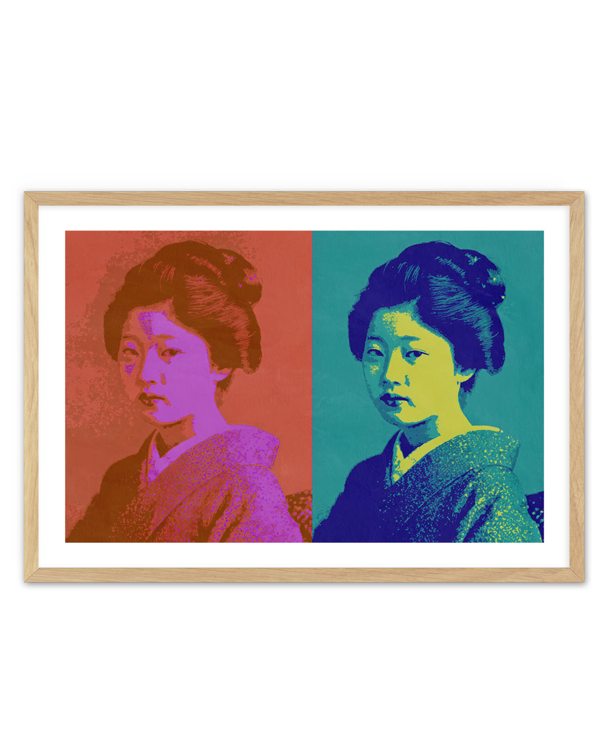 Vibrant Japanese Portrait by Treechild | Art Print