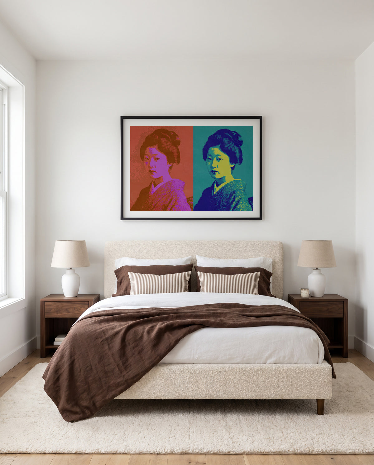 Vibrant Japanese Portrait by Treechild | Art Print