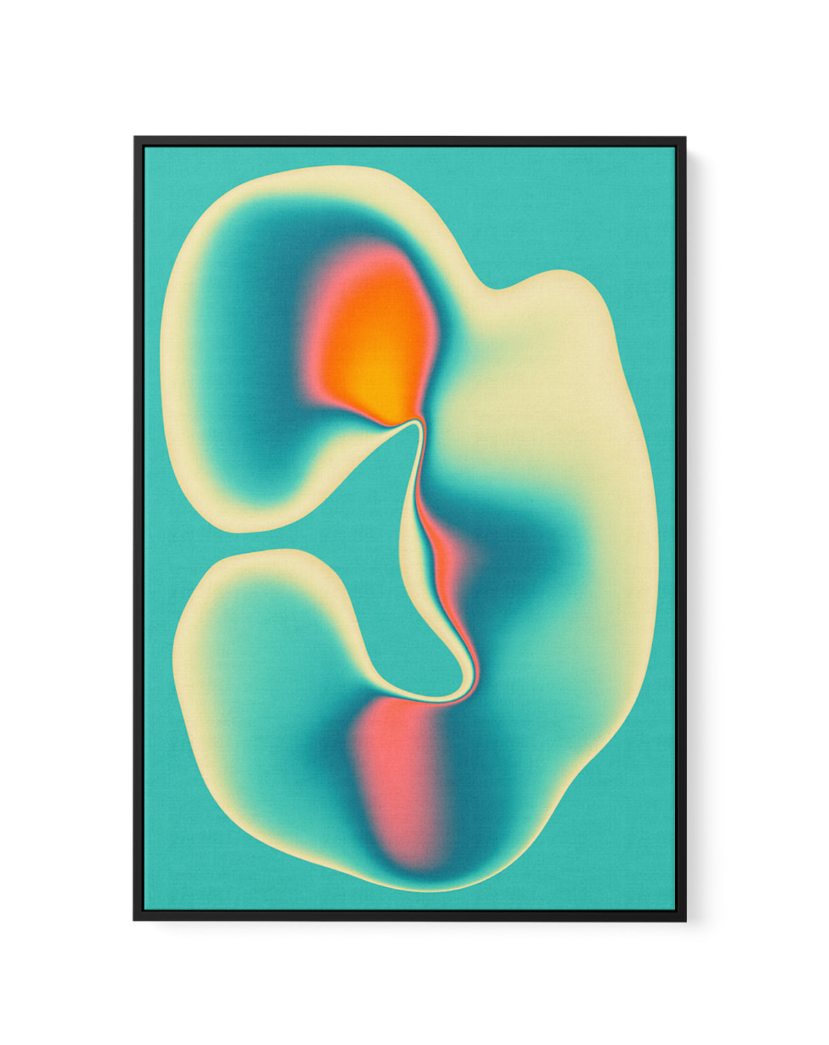 Vibrant Organic Flow by Jazzberry Blue | Framed Canvas Art Print