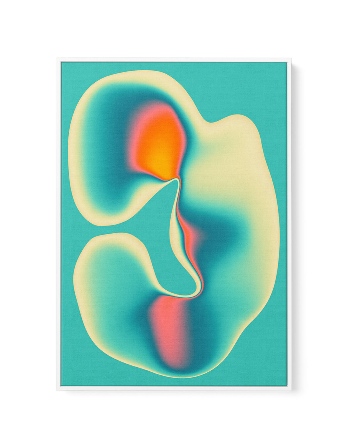 Vibrant Organic Flow by Jazzberry Blue | Framed Canvas Art Print