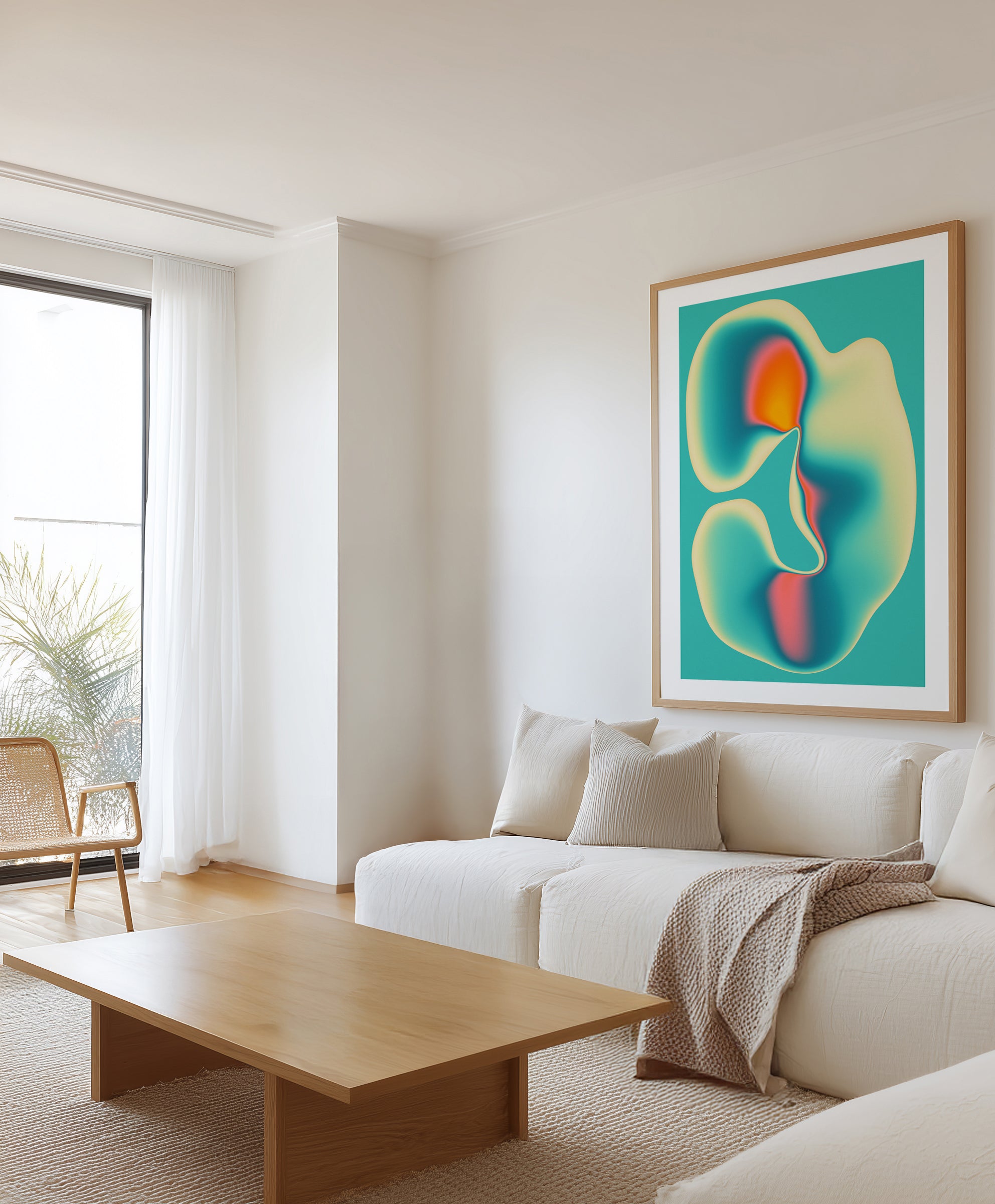 Vibrant Organic Flow by Jazzberry Blue | Art Print