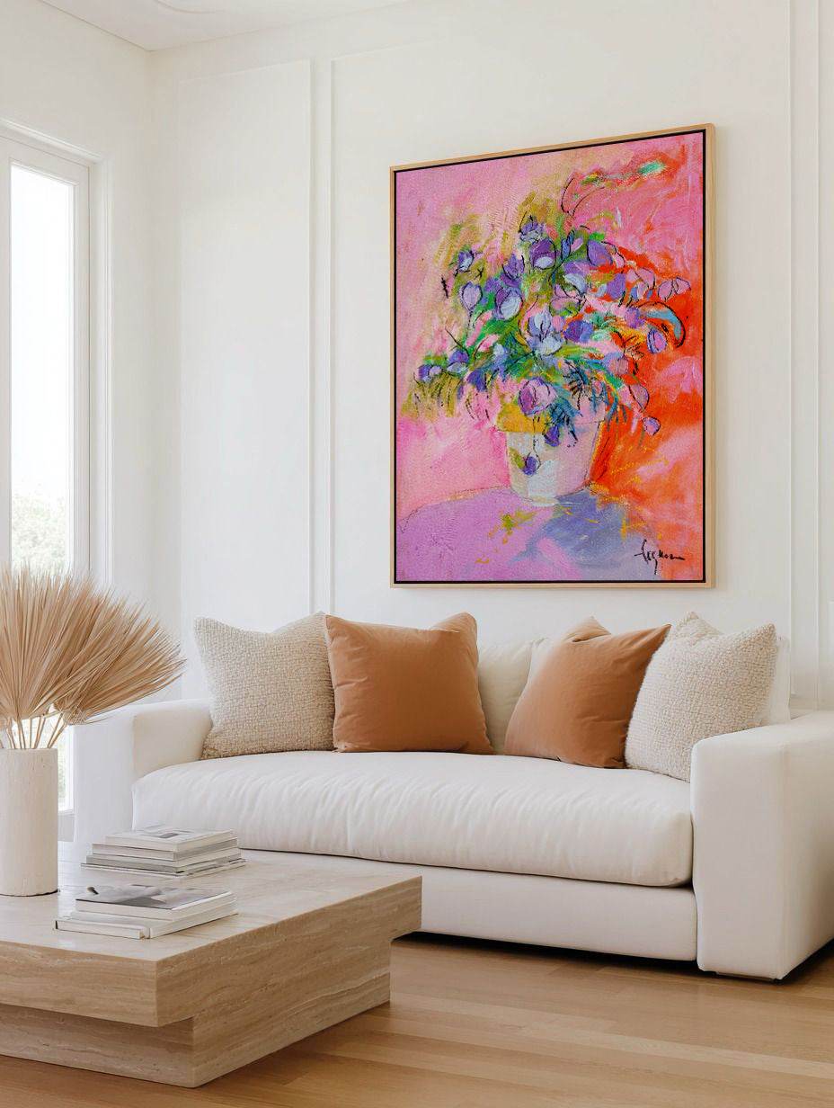 Vibrant Petals by Dorothy Fagan | Framed Canvas Art Print