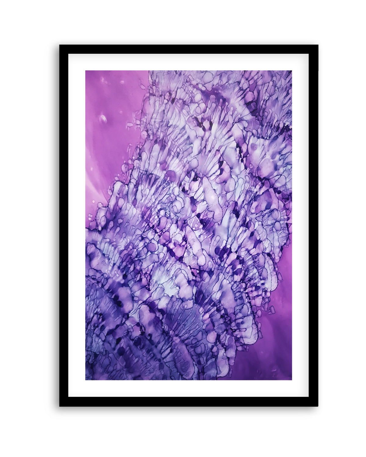 Vibrant Purple Fluidity by Tara Mann | Art Print