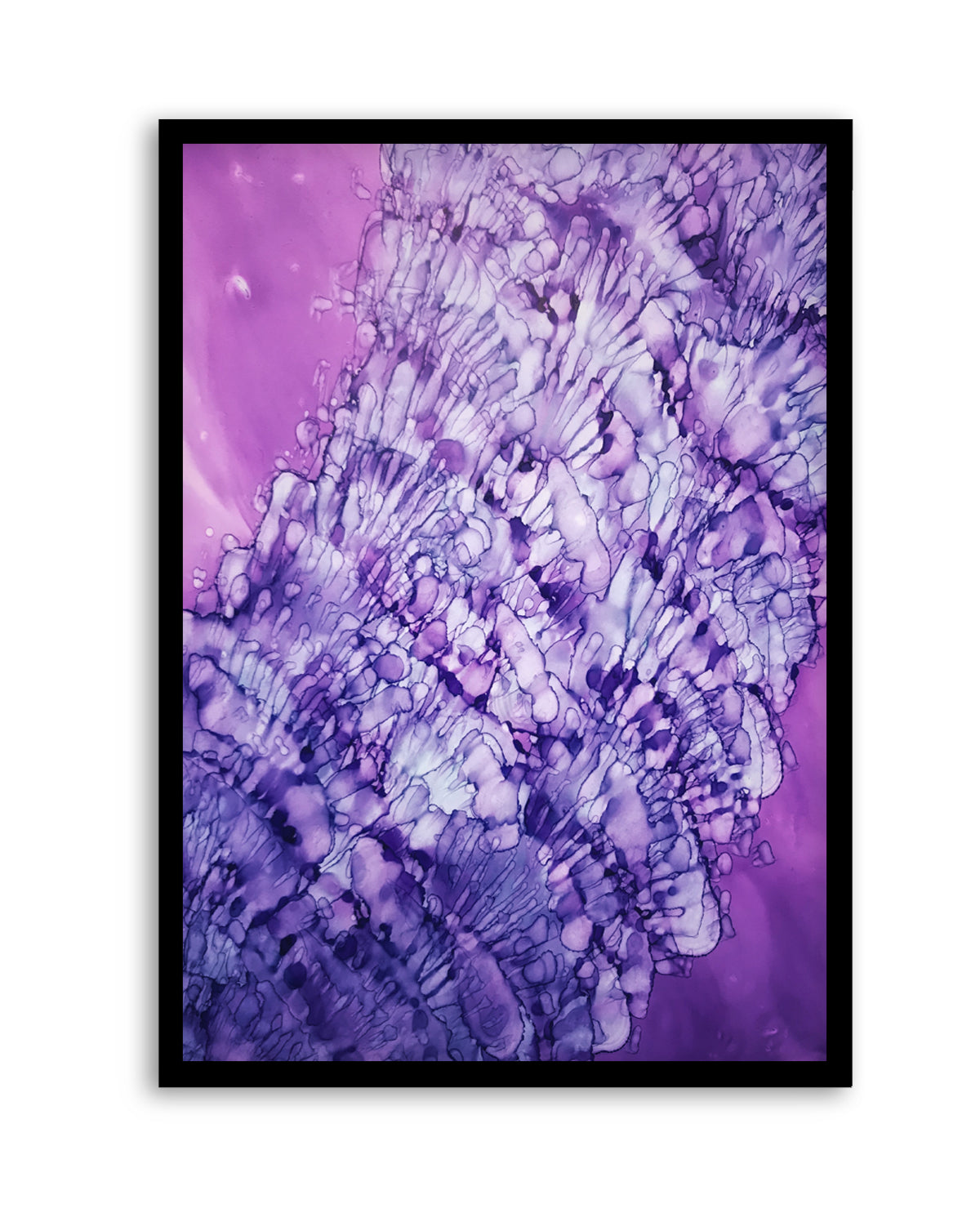 Vibrant Purple Fluidity by Tara Mann | Art Print