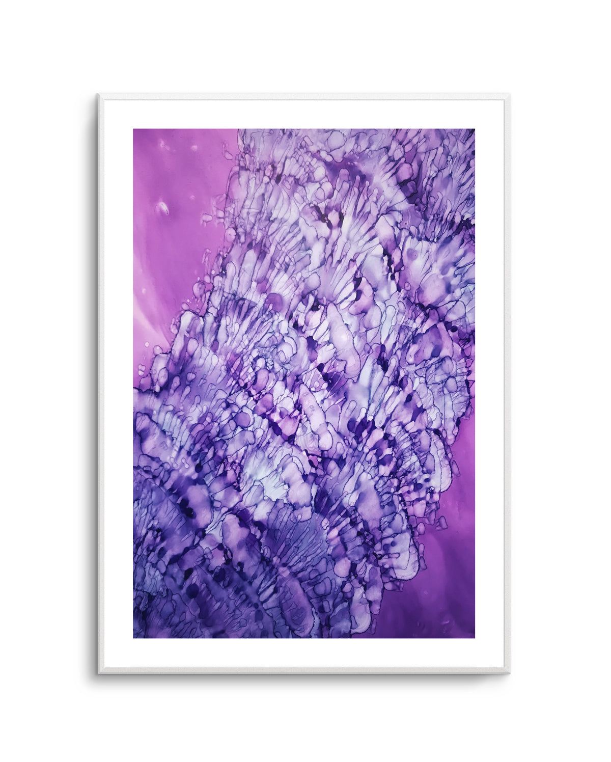 Vibrant Purple Fluidity by Tara Mann | Art Print