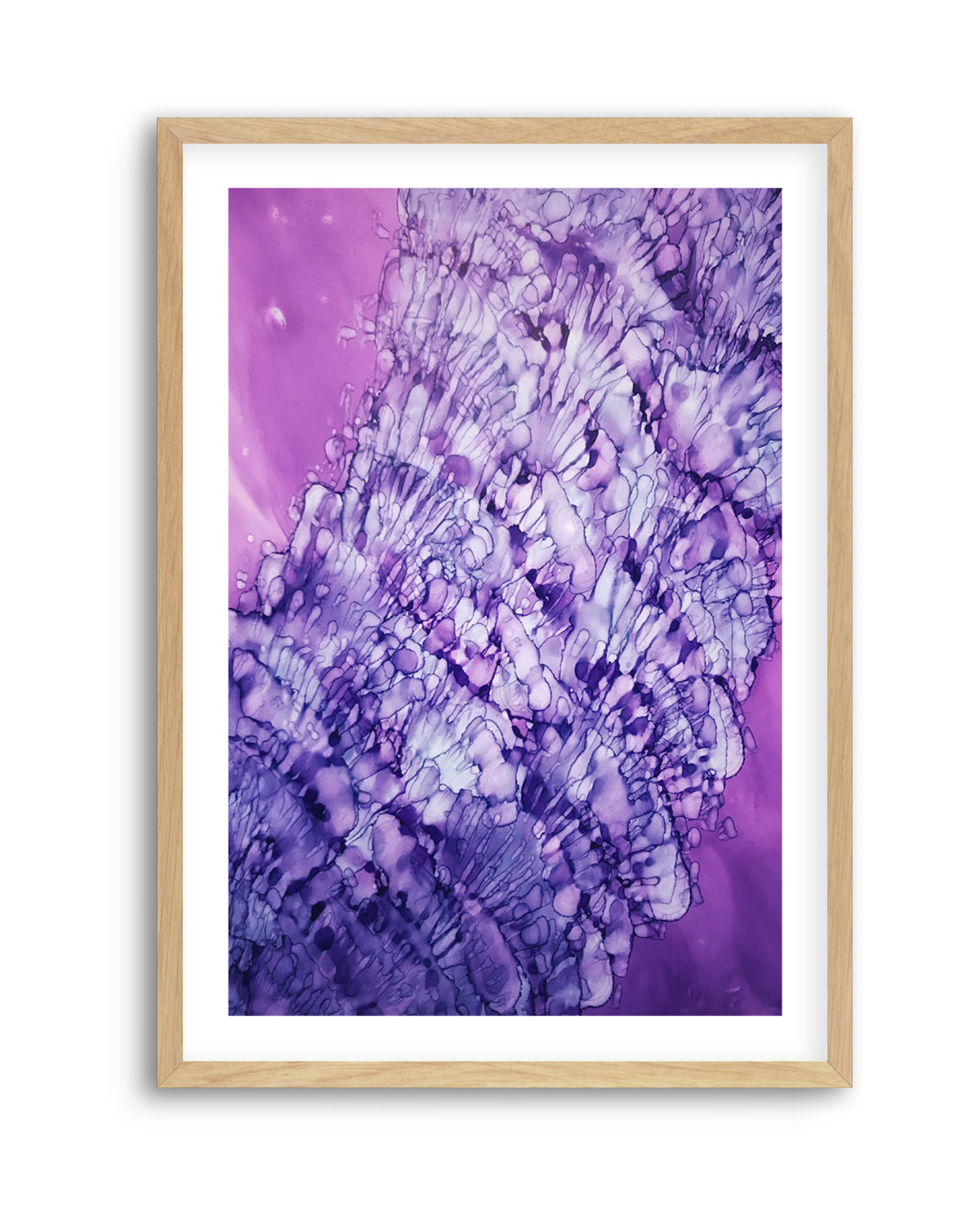 Vibrant Purple Fluidity by Tara Mann | Art Print