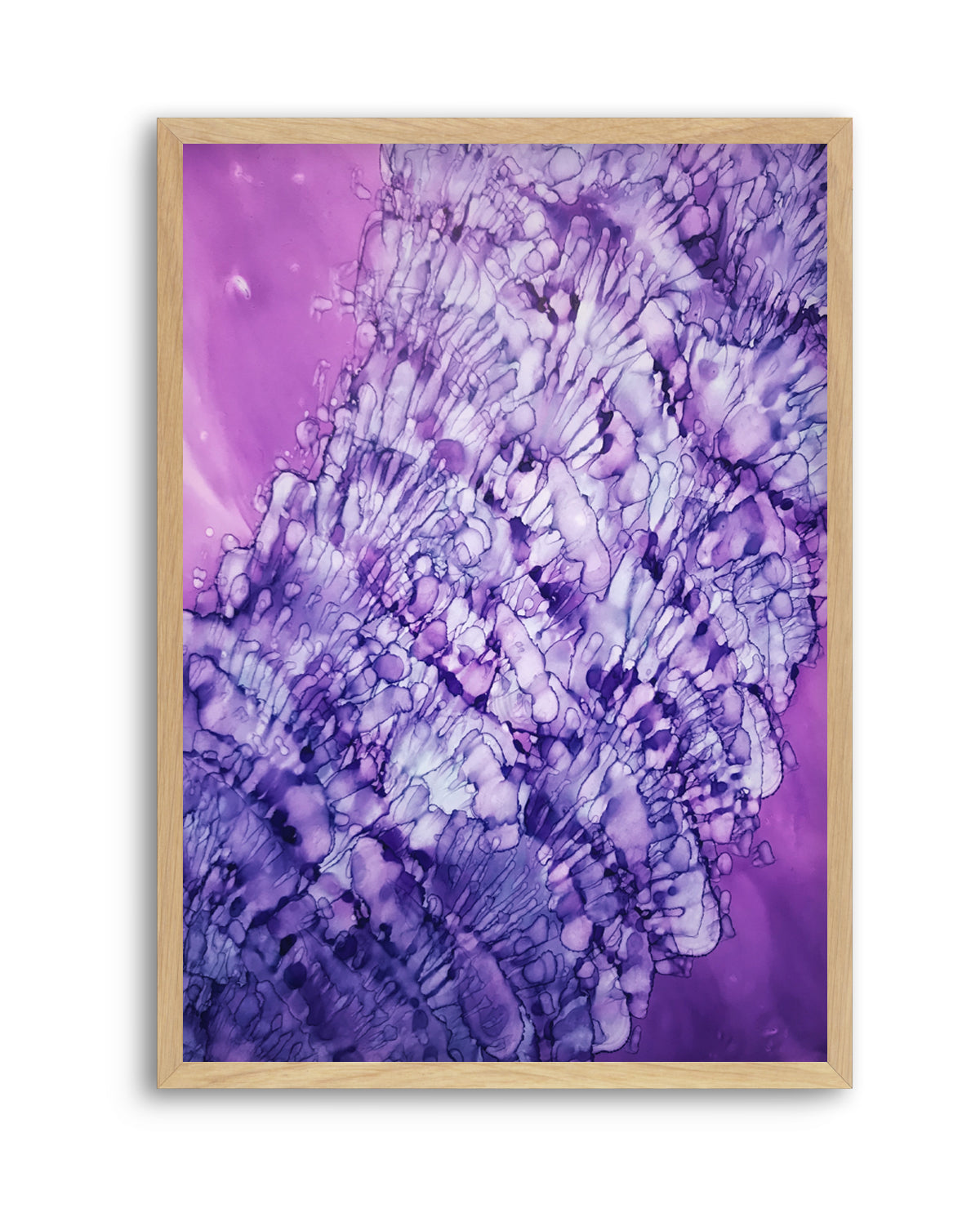 Vibrant Purple Fluidity by Tara Mann | Art Print