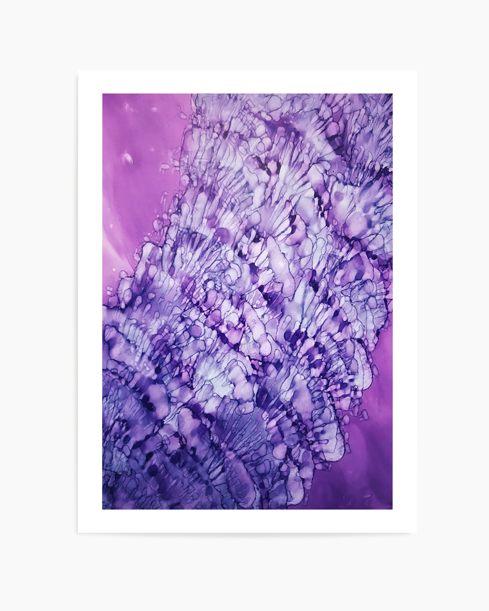 Vibrant Purple Fluidity by Tara Mann | Art Print