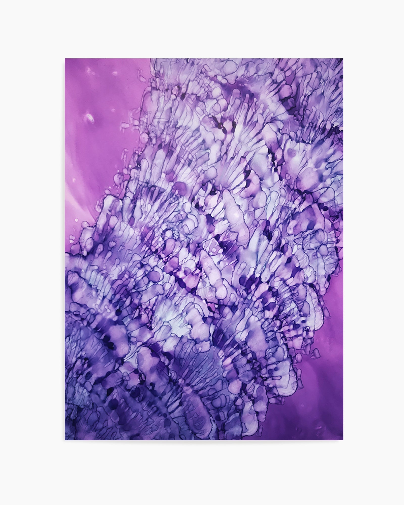 Vibrant Purple Fluidity by Tara Mann | Art Print