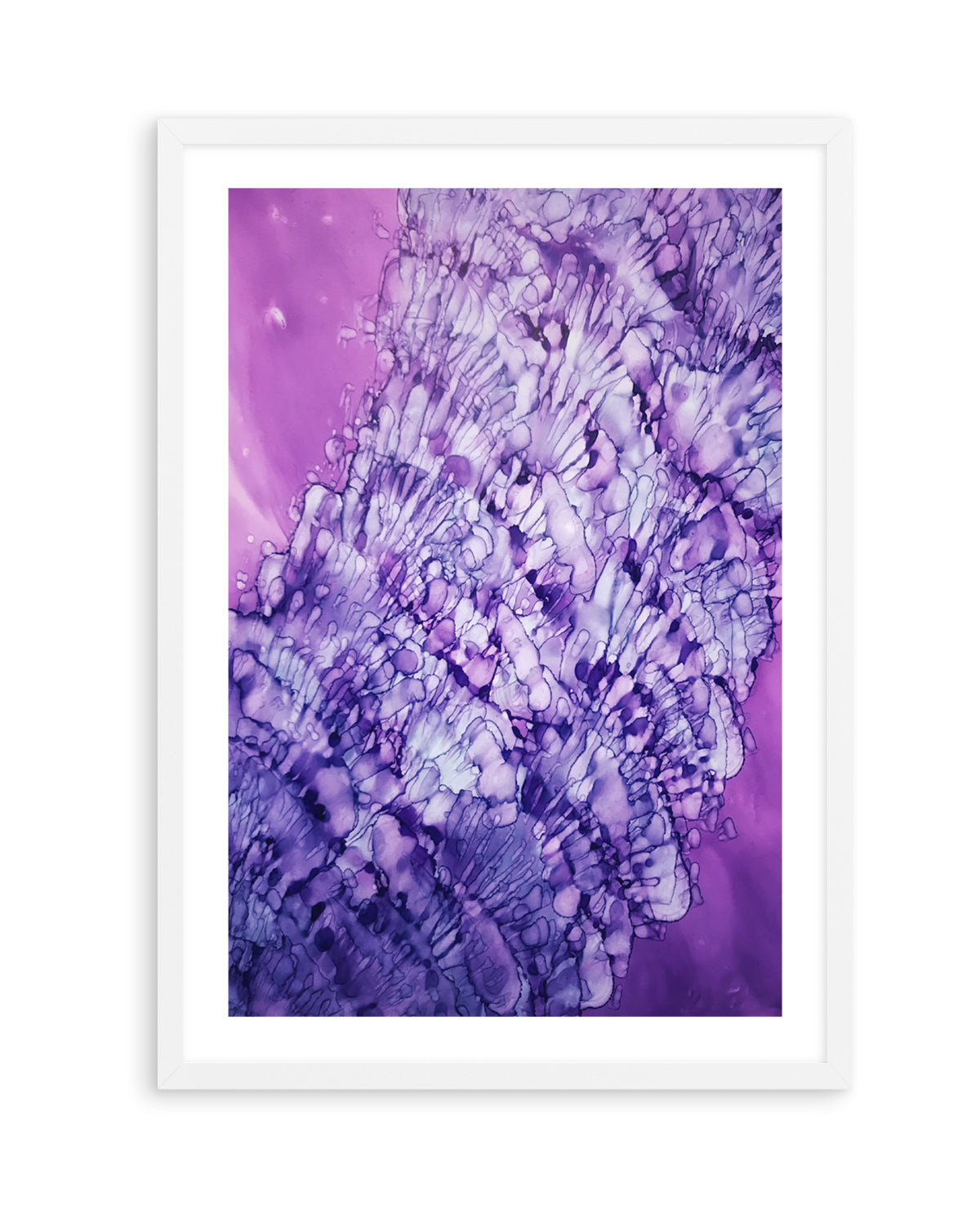 Vibrant Purple Fluidity by Tara Mann | Art Print