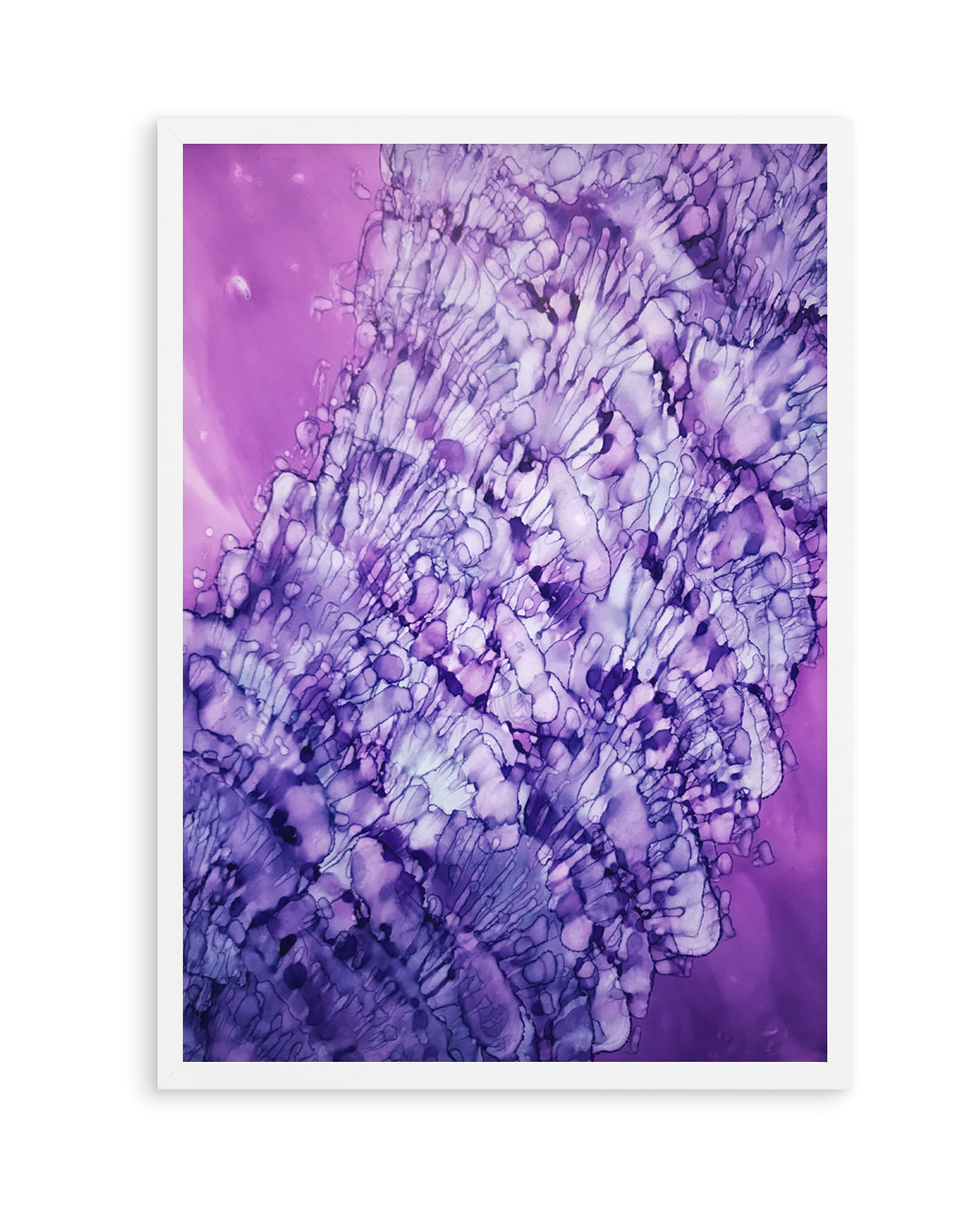 Vibrant Purple Fluidity by Tara Mann | Art Print