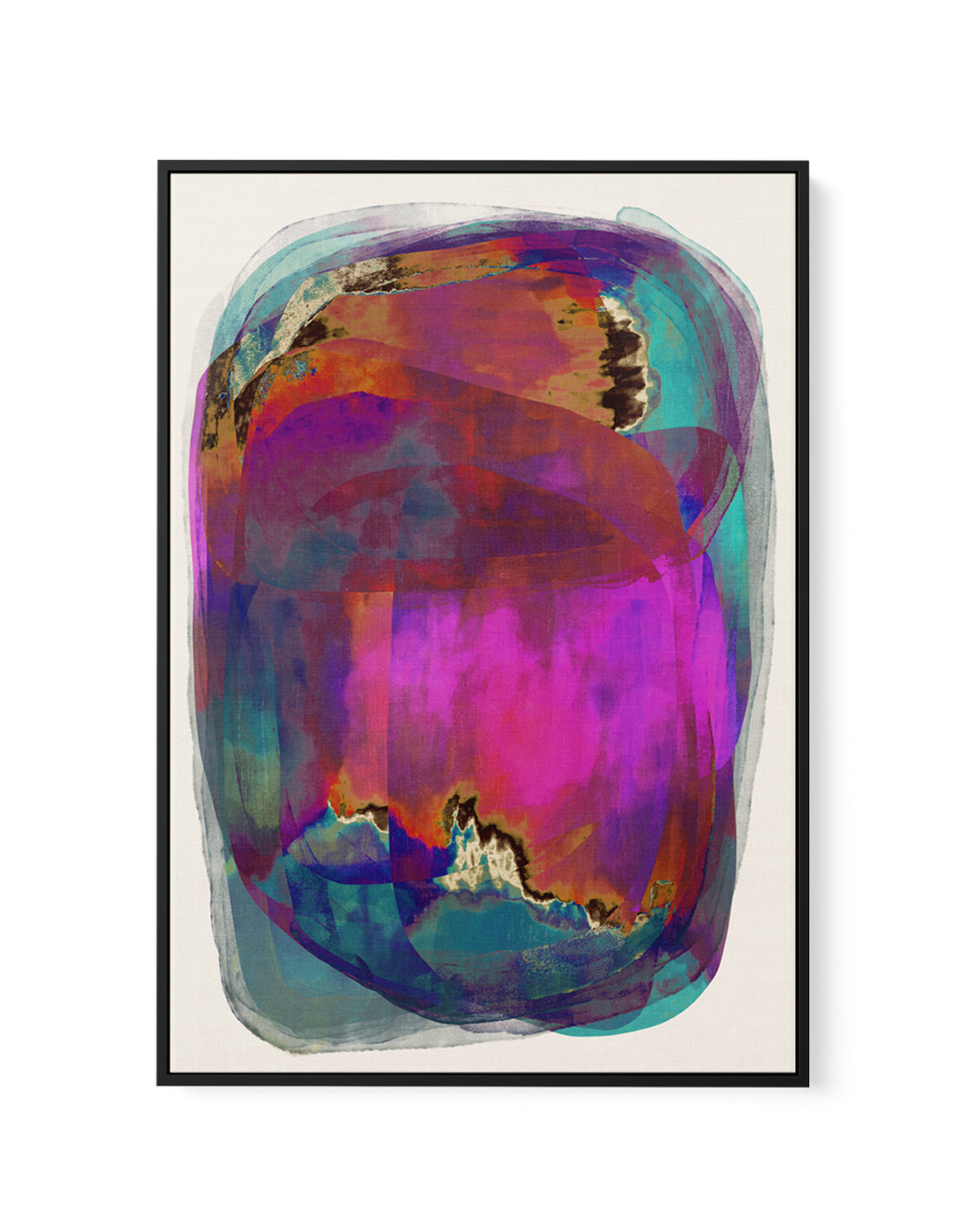 Vibrant Whirlwind by Treechild | Framed Canvas Art Print
