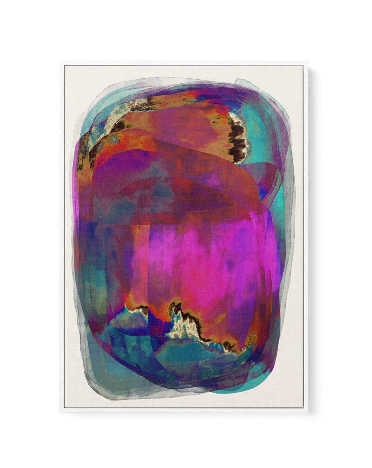 Vibrant Whirlwind by Treechild | Framed Canvas Art Print