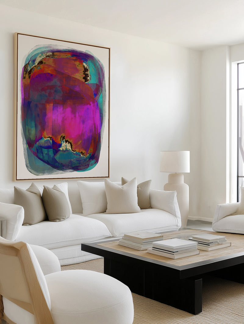 Vibrant Whirlwind by Treechild | Framed Canvas Art Print