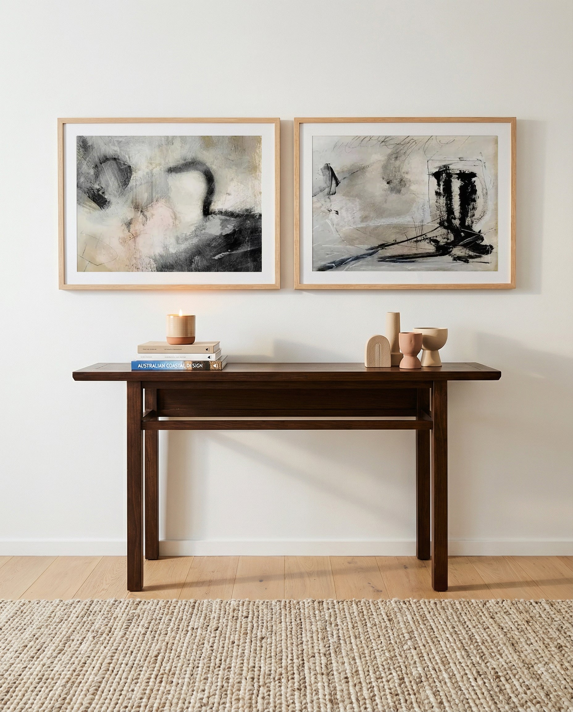 Vibration & Method by Dan Hobday Art Print Set of 2 | Matching Wall Art