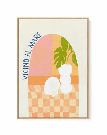 Vicino Al Mare | Framed Canvas Art Print from Olive et Oriel where you can shop wallpaper and artworks online