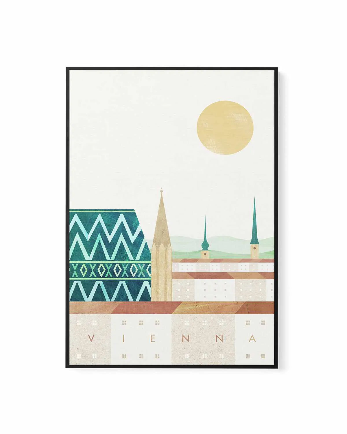 Vienna by Henry Rivers | Framed Canvas Art Print from Olive et Oriel where you can shop wallpaper and artworks online