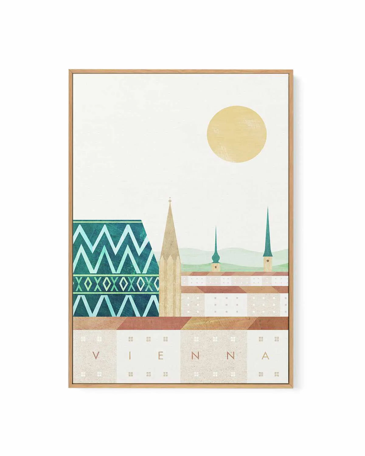 Vienna by Henry Rivers | Framed Canvas Art Print from Olive et Oriel where you can shop wallpaper and artworks online
