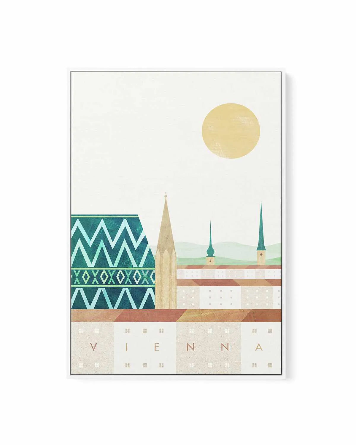 Vienna by Henry Rivers | Framed Canvas Art Print from Olive et Oriel where you can shop wallpaper and artworks online
